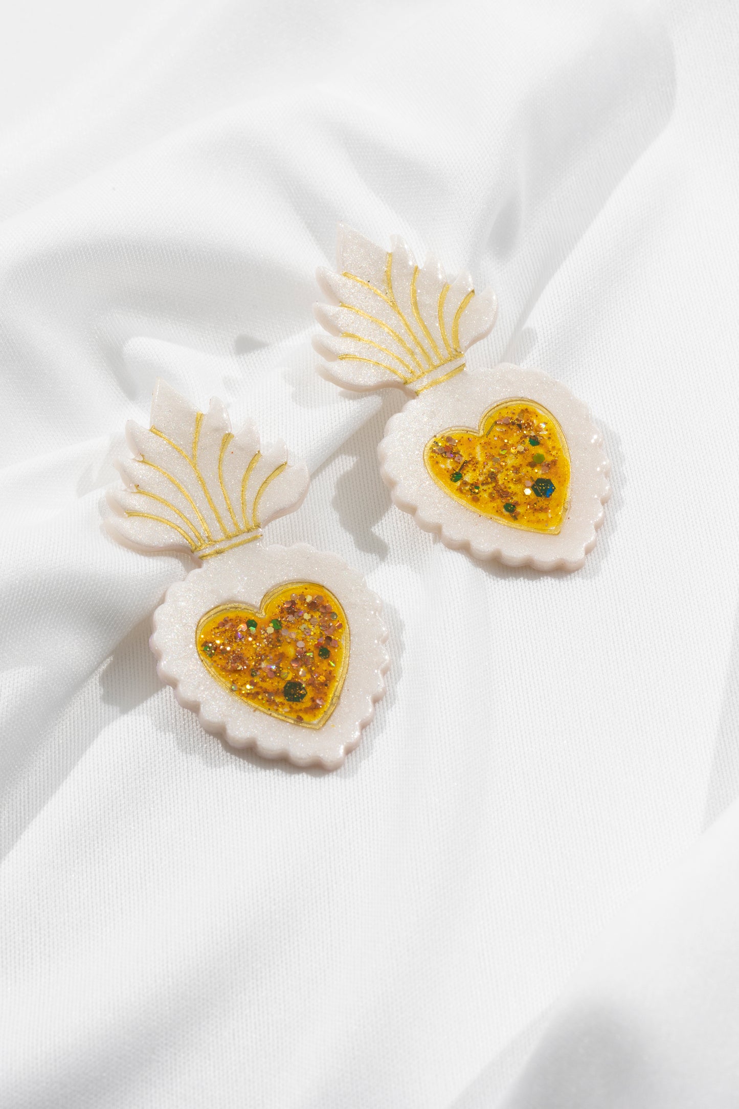 ''Sacred Heart'' Statment Earrings