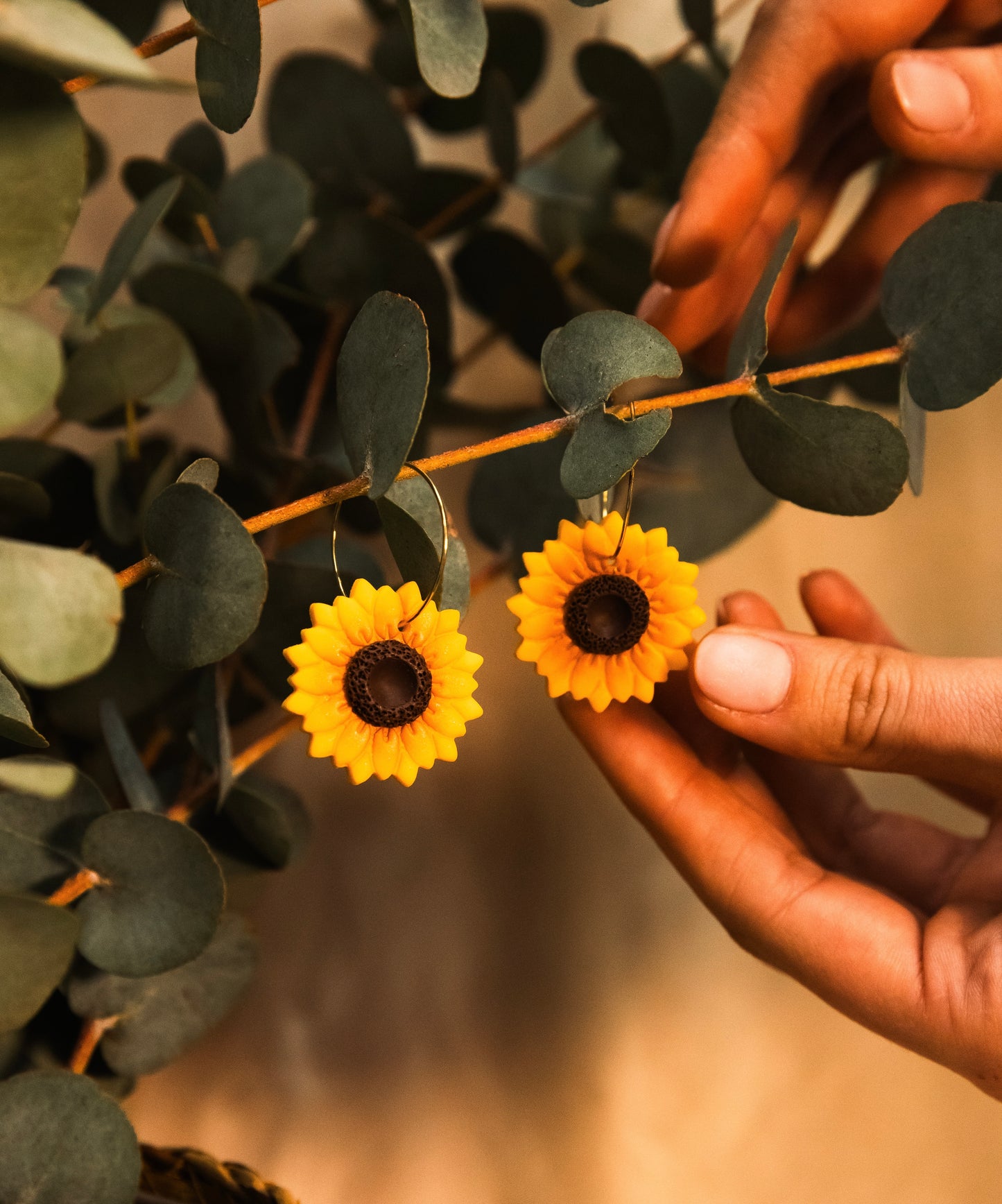 Sunflower earrings 🌻