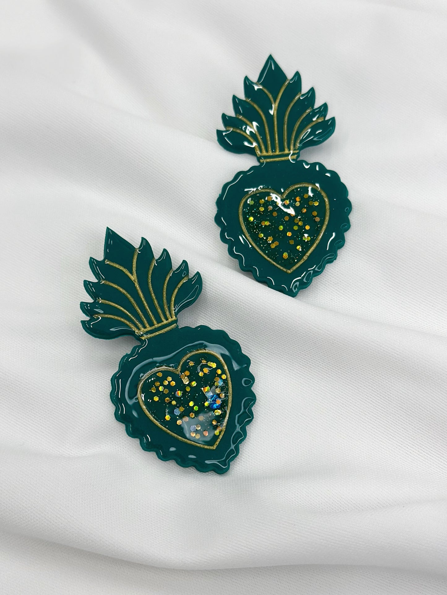 ''Sacred Heart'' Statment Earrings