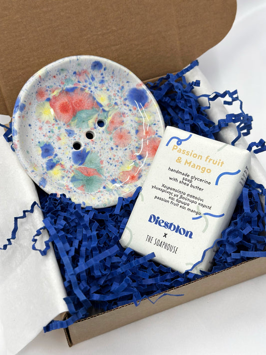 Gift set 🎁 soap & ceramic soap dish ✨