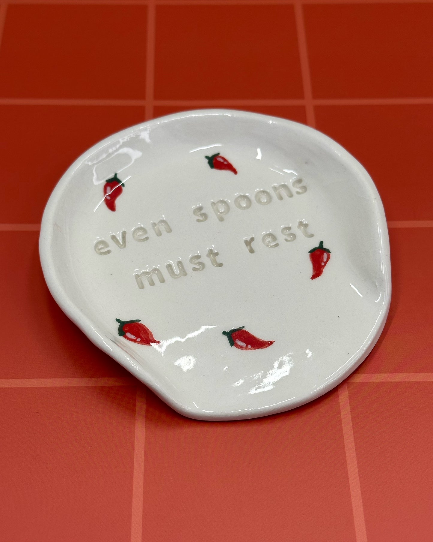 “Even spoons must rest” 🌶️Ceramic Spoon rest (Copy)