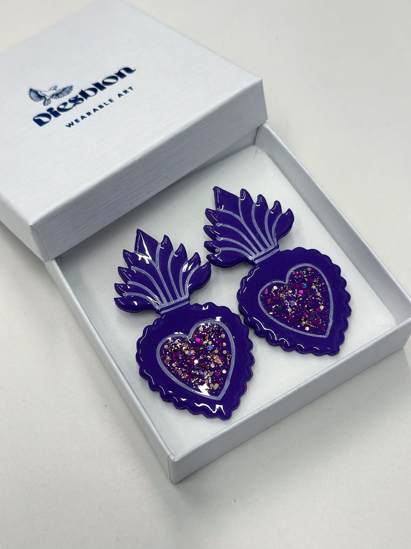 ''Sacred Heart'' Statment Earrings