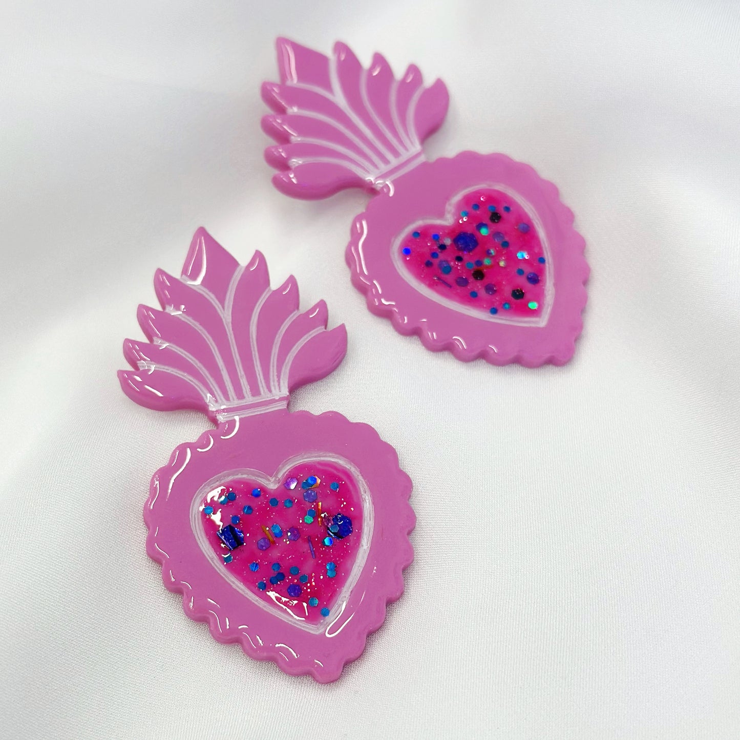 ''Sacred Heart'' Statment Earrings