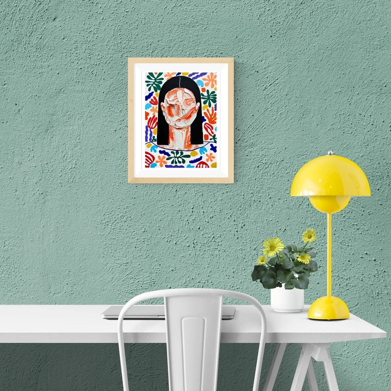 ''Rapt in Colours'' Art Print