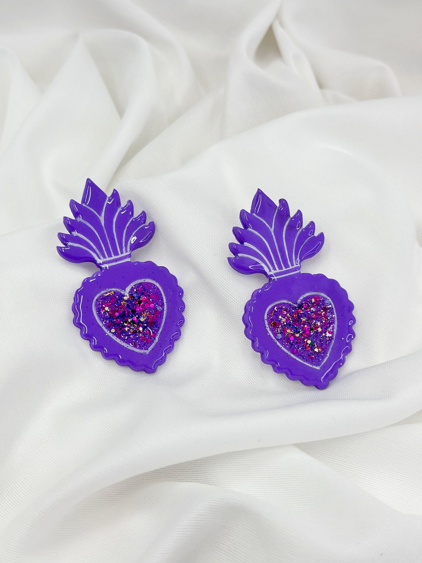 ''Sacred Heart'' Statment Earrings