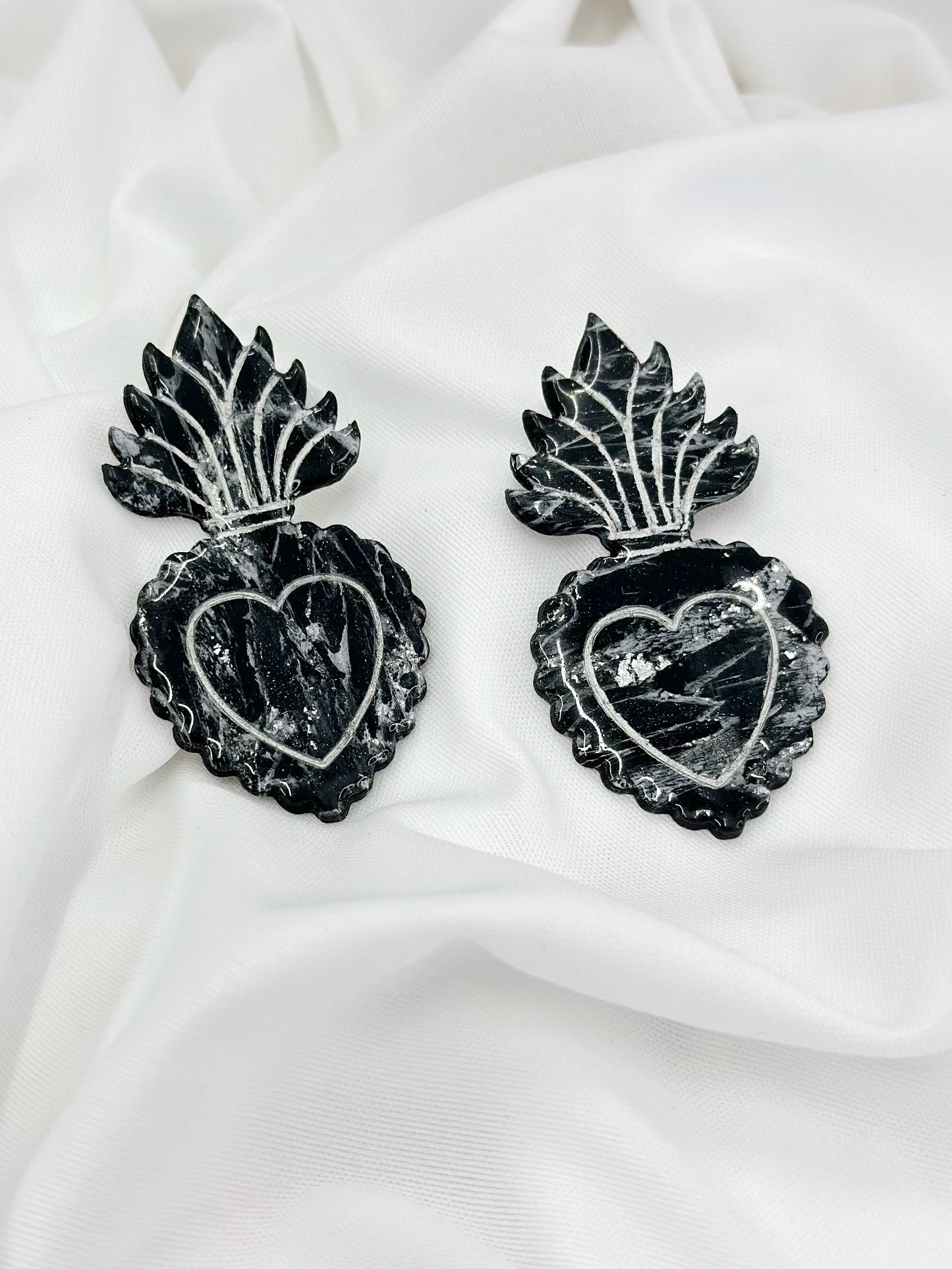 ''Sacred Heart'' Statment Earrings