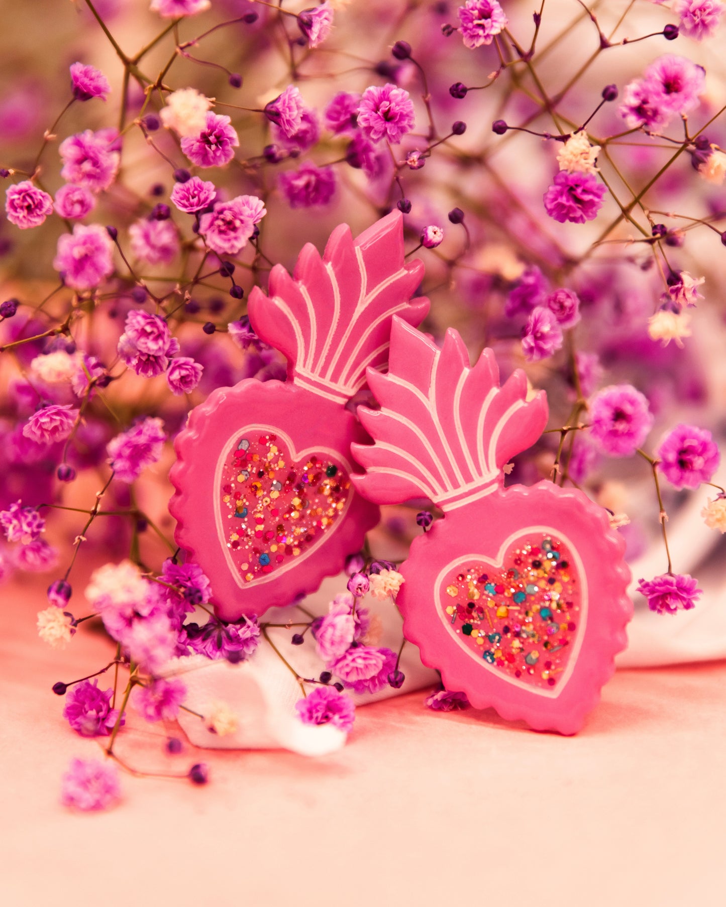 ''Sacred Heart'' Statment Earrings