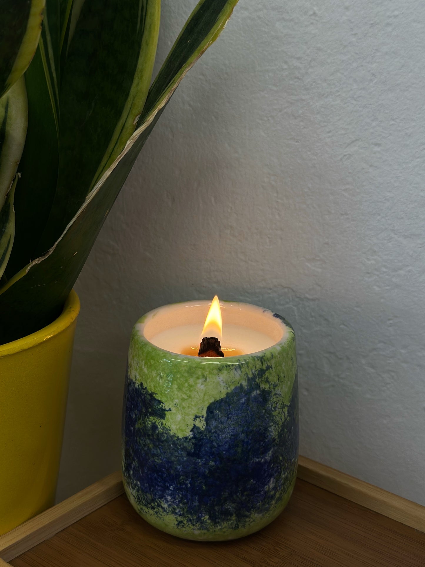Handmade ceramic candle 🕯️