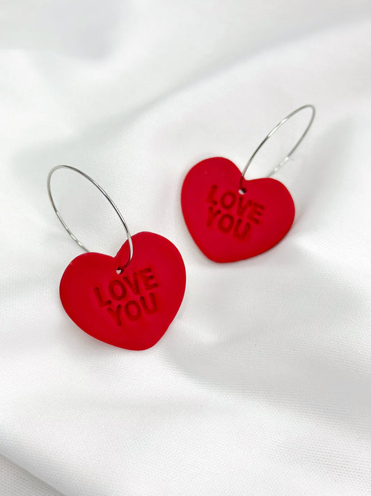 “Message Hearts” Earrings