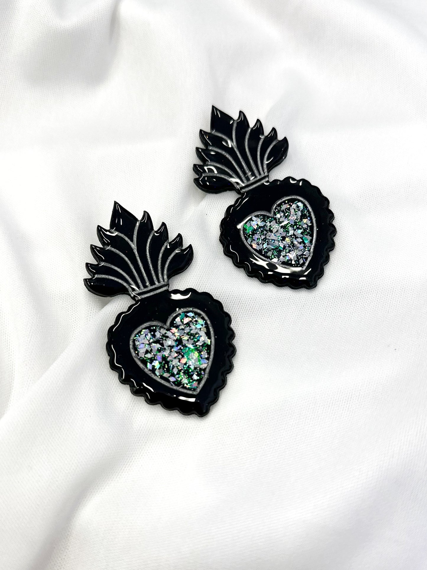 ''Sacred Heart'' Statment Earrings