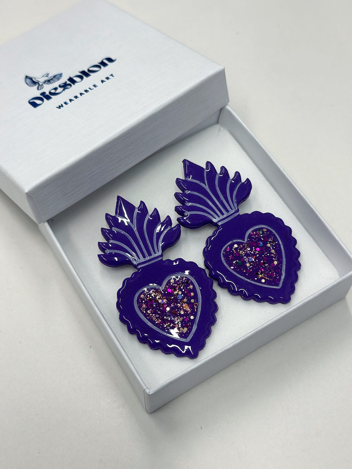 ''Sacred Heart'' Statment Earrings