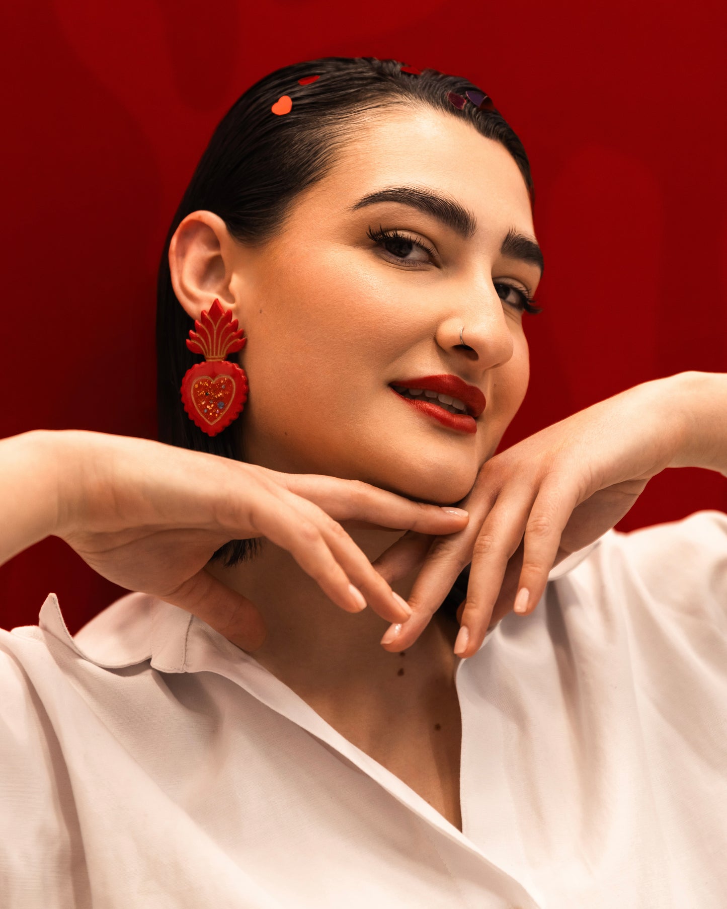 ''Sacred Heart'' Statment Earrings