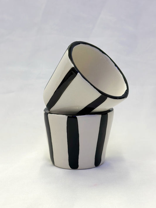 Espresso cup set black