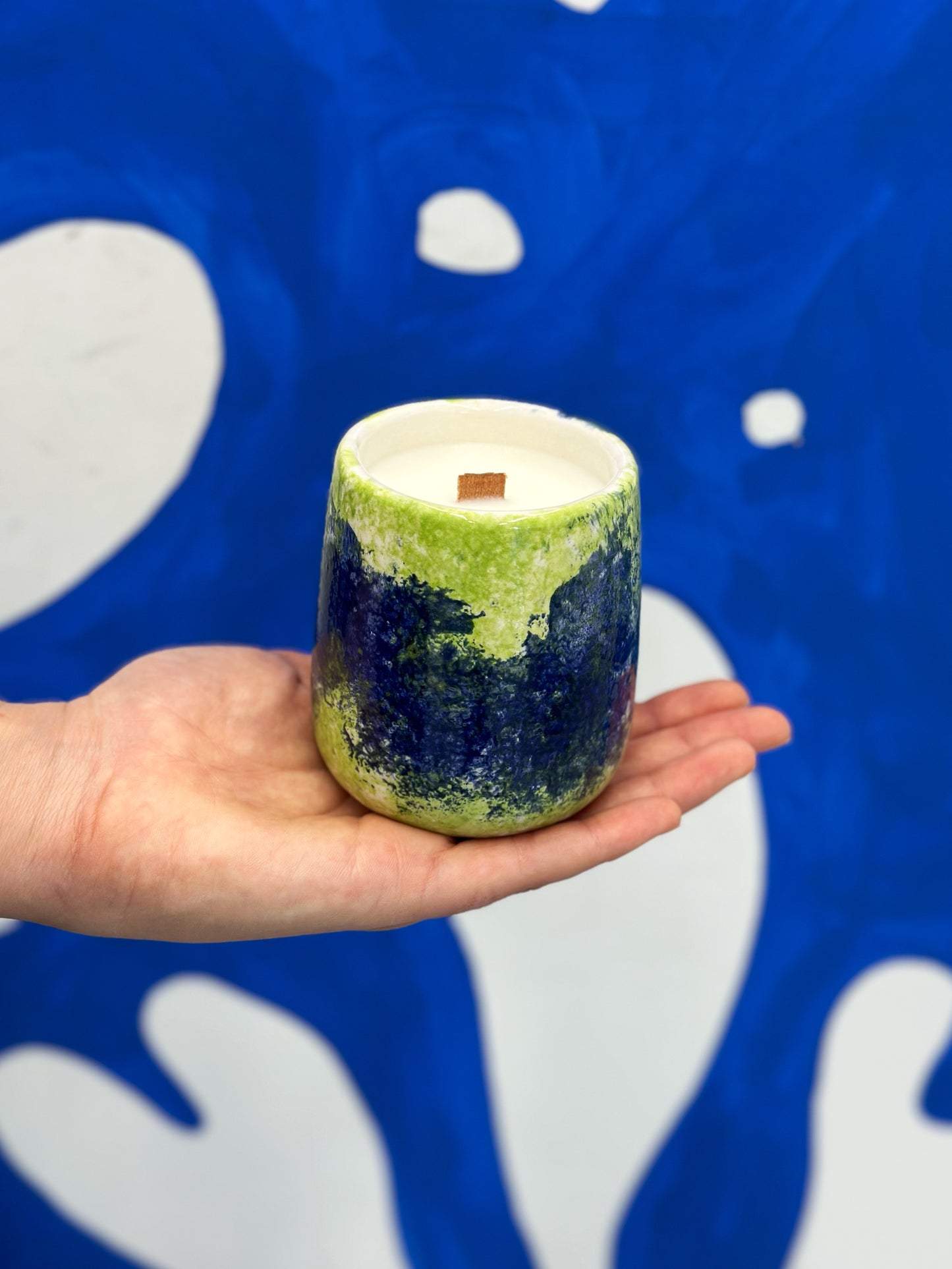 Handmade ceramic candle 🕯️