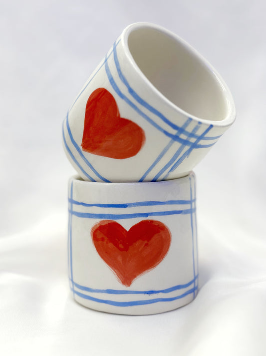 Ceramic mug heart ♥️