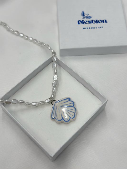 Ceramic seashell 🐚 necklace