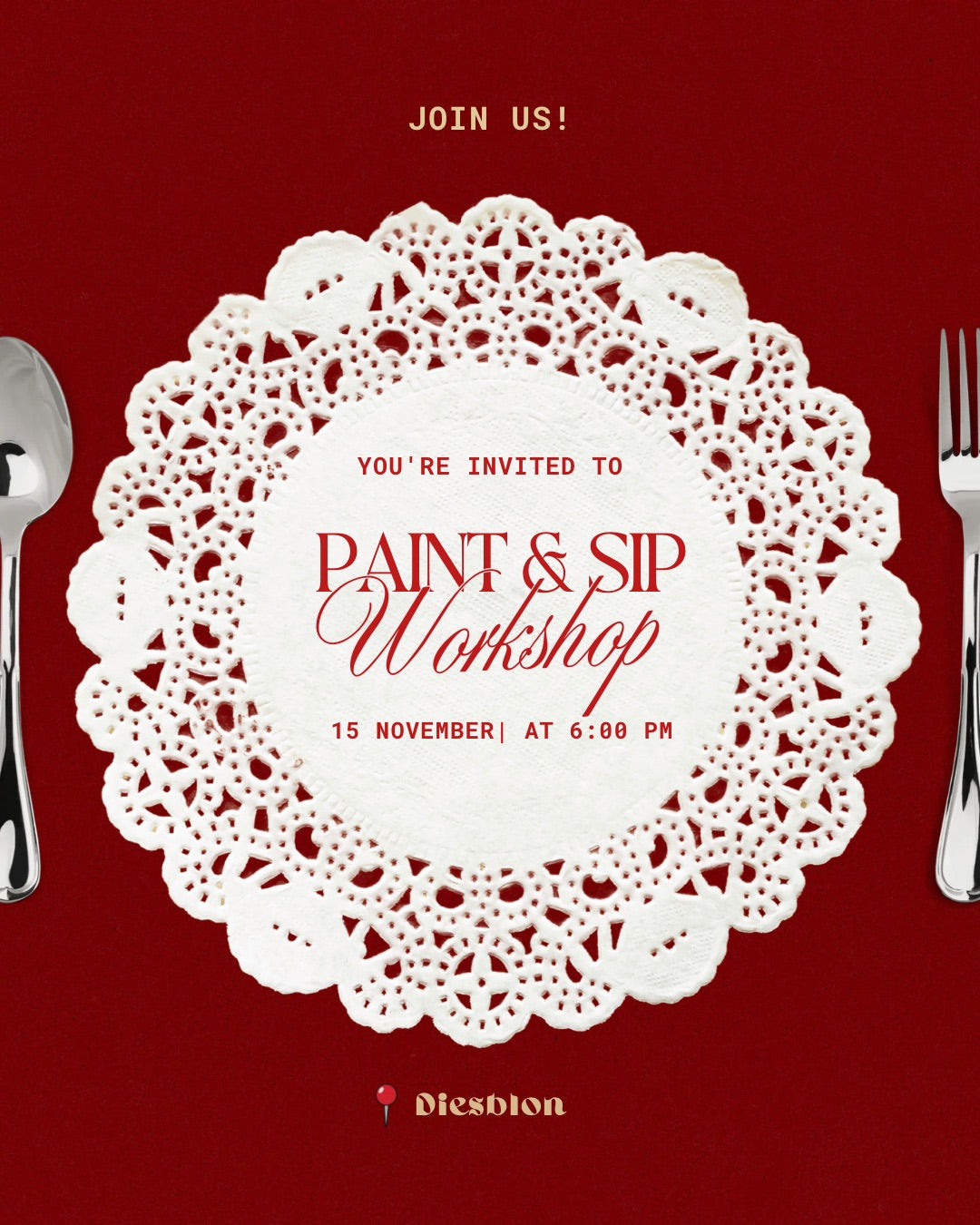 🍷 Paint & Sip Workshop 🎨